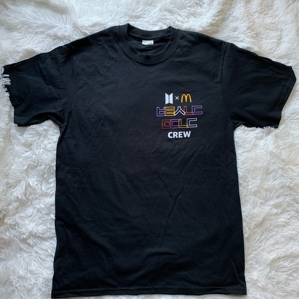 BTS McDonald’s Unisex Crew T-shirt Size Medium New